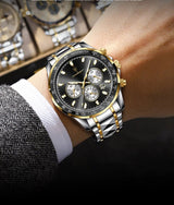 OVERFLY POEDAGAR Mens Watch  Analog Chronograph Luxury wrist Watch For Men