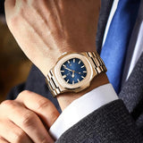 OVERFLY POEDAGAR Analog Luxury Rose Gold wrist Watch For Men