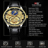 TEVISE Automatic Skeleton Mechanical Dial Luxury Watch for Men