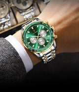 OVERFLY POEDAGAR Mens Watch Analog Chronograph Luxury wrist Watch For Men