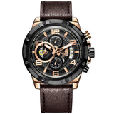 T5 Mens Watch Luxury Analog Watch with Black & Brown Strap Combo Set For Men
