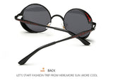 Steampunk Stylish Sunglasses (A371-Blk-Red)