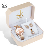 OVERFLY SHENGKE Analog Watch with Jewellery Luxury Combo Set For Women (K0088)