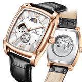 OVERFLY Onola Automatic Skeleton Mechanical Unique Dial Luxury wrist Watch For Men