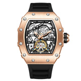 ONOLA Mens Watch Automatic Mechanical Skeleton Dial Luxury wrist Watch For Men Analog Watch - For Men