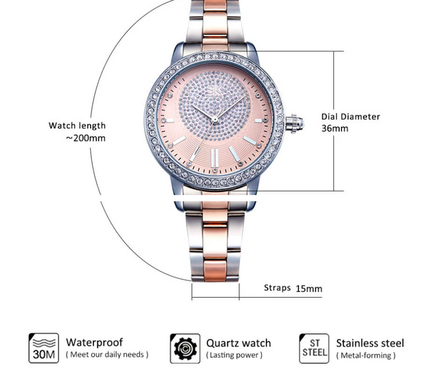 OVERFLY SHENGKE Analog Watch with Jewellery Combo Set For Ladies(K0075-A)