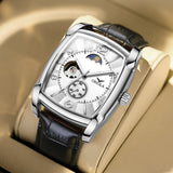 OVERFLY Onola Automatic Skeleton Mechanical Unique Dial Luxury wrist Watch For Men