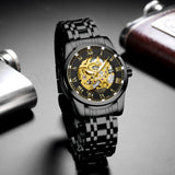 TEVISE Automatic Skeleton Mechanical Luxury  wrist Watch for Men