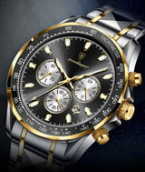 OVERFLY POEDAGAR Mens Watch  Analog Chronograph Luxury wrist Watch For Men