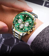 OVERFLY POEDAGAR Mens Watch Analog Chronograph Luxury wrist Watch For Men