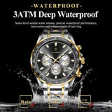 OVERFLY POEDAGAR Mens Watch  Analog Chronograph Luxury wrist Watch For Men