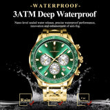 OVERFLY POEDAGAR Mens Watch Analog Chronograph Luxury wrist Watch For Men