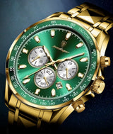 OVERFLY POEDAGAR Mens Watch Analog Chronograph Luxury wrist Watch For Men