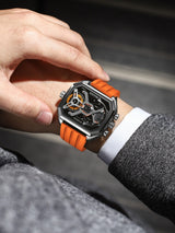 POEDAGAR Mens Dual Time Chronograph Luxury Watch Wrist Watch For Men Analog-Digital Watch
