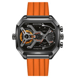 POEDAGAR Mens Dual Time Chronograph Luxury Watch Wrist Watch For Men Analog-Digital Watch