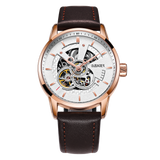 OVERFLY OUBAOER Automatic Skeleton Mechanical Luxury wrist Watch For Men