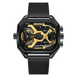 POEDAGAR Mens Dual Time Chronograph Luxury Watch Wrist Watch For Men Analog-Digital Watch