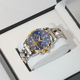 OVERFLY POEDAGAR Mens Watch Analog Multifunction Luxury wrist Watch For Men