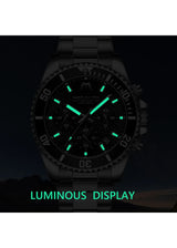 OVERFLY BIDEN Mens Watch Analog Chronograph Luxury wrist Watch for Men