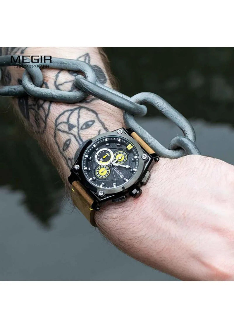 OVERFLY MEGIR Analog Men's Chronograph Watch-(2098-Brown)