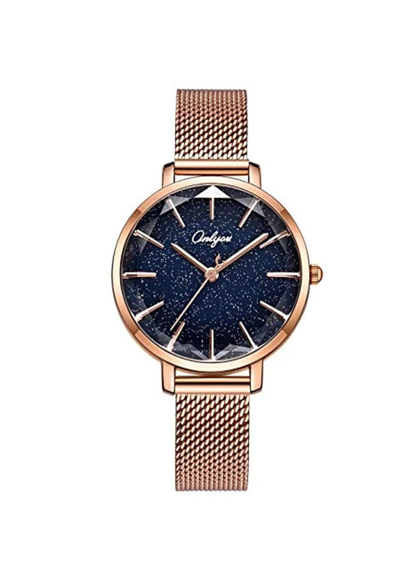 Onlyou Analog Rose Gold Watch For-Ladies (328008LF)