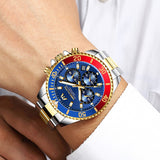 OVERFLY MEGALITH Luxury Chronograph Watch for Men's - NOW IN INDIA (6381-Red)