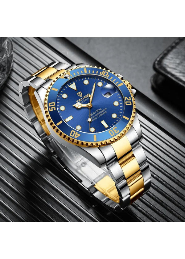 OVERFLY TEVISE Blue Automatic Luxury Watch for Men T801A