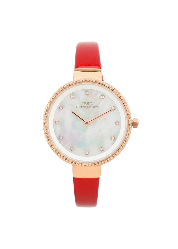 IBSO B-2361L-Red Analog Watch For-Ladies (NOW IN INDIA)