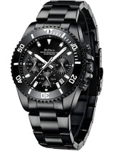 OVERFLY BIDEN Mens Watch Analog Chronograph Luxury wrist Watch for Men