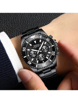 OVERFLY BIDEN Mens Watch Analog Chronograph Luxury wrist Watch for Men