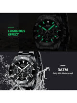 OVERFLY BIDEN Mens Watch Analog Chronograph Luxury wrist Watch for Men