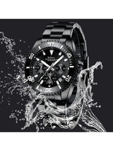 OVERFLY BIDEN Mens Watch Analog Chronograph Luxury wrist Watch for Men