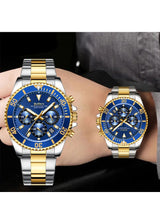 OVERFLY BIDEN Mens Watch Analog Chronograph Luxury wrist Watch for Men