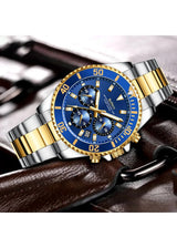 OVERFLY BIDEN Mens Watch Analog Chronograph Luxury wrist Watch for Men