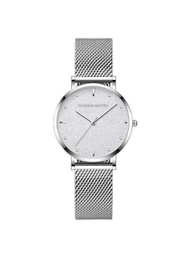 HANNAH MARTIN 536-SILVER Analog Watch For-Ladies