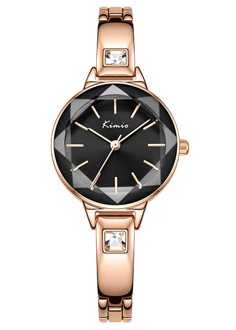 Kimio KIMIO -K6312S Black-Gold Analog ladies watches – TheWatchShop.in