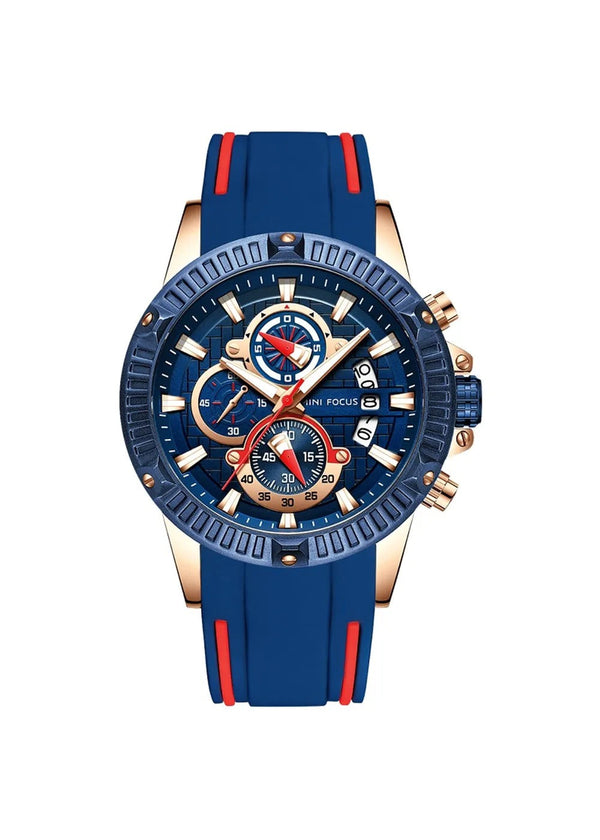 Overfly MINI FOCUS Blue Chronograph Watch For-Men(0244-Blue)