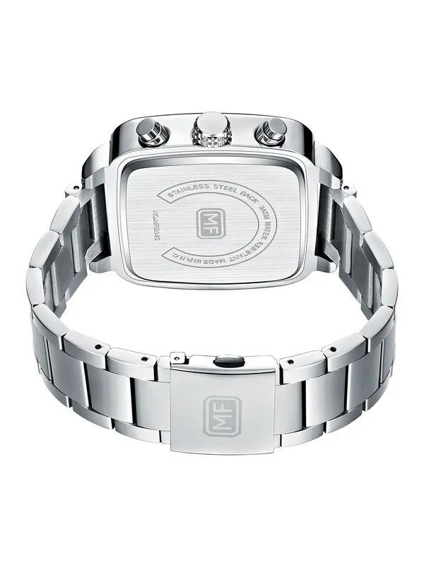 OVERFLY MF-Multifunction Luxury Unique Dial Men's Watch (NOW IN INDIA) 314-Silver