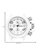 Megir-MG-2002-White Analog Mens Chronograph Watch