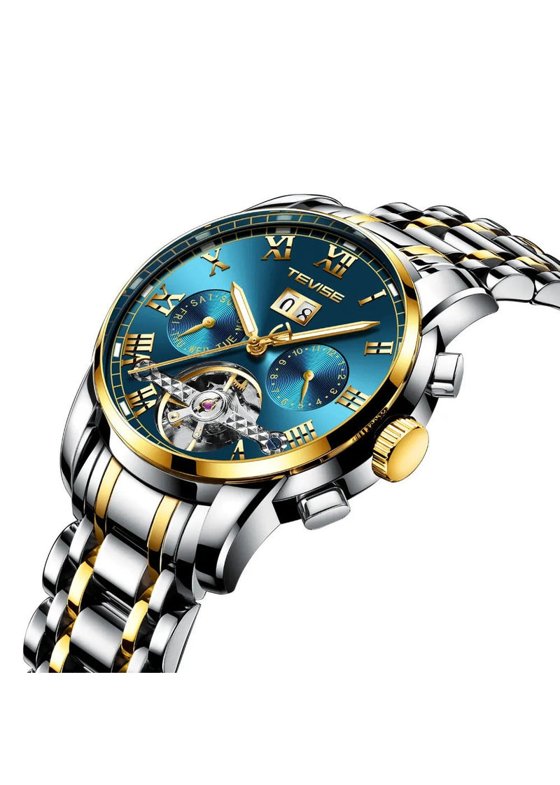 OVERFLY Tevise Automatic Luxury Watch For-Men ( NOW IN INDIA) 9005-Blue