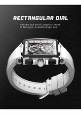 OVERFLY LIGE NOW IN INDIA - Rectangle Dial Men's Analog Chronograph Watch (White)